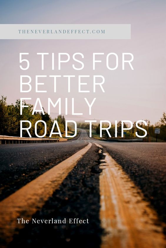 Pinterest Image Tips for Family Road Trips